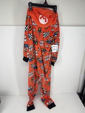 MARIO KART Union Suit Hooded Pajamas Red Cosplay Boys Small 6/7 New With Tags