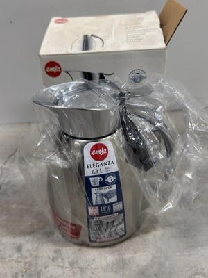 Emsa 502663 Eleganza Dishwasher Proof Vacuum Flask, 0.3 litres, Stainless Steel