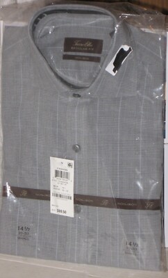 Tasso Elba Regular Fit Shirt Non-Iron 14 1/2 Small 32/33 Sleeve NWT!!