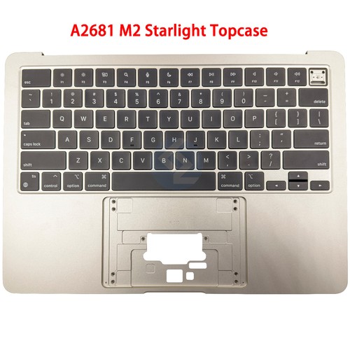 Grade A Starlight US Keyboard Top Case Palm Rest for Macbook Air 13" A2681 M2