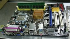 ASUS P5QPL-AM Intel G41 LGA775 Motherboard with E7500 CPU, 2GB, NO I/O Plate