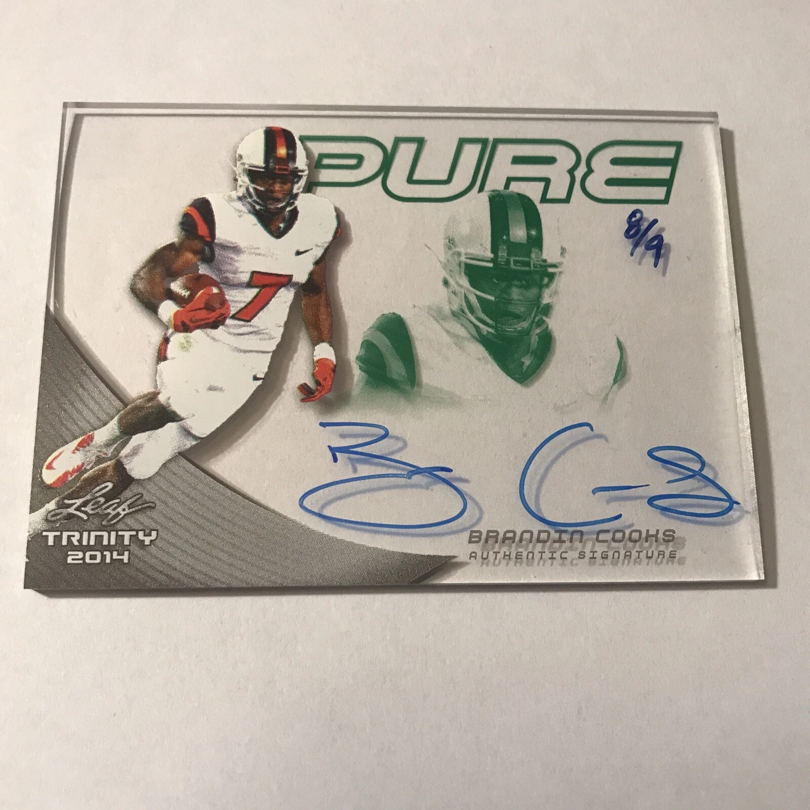 Brandin Cooks Leaf Trinity Pure Autographs #PBC1 Base