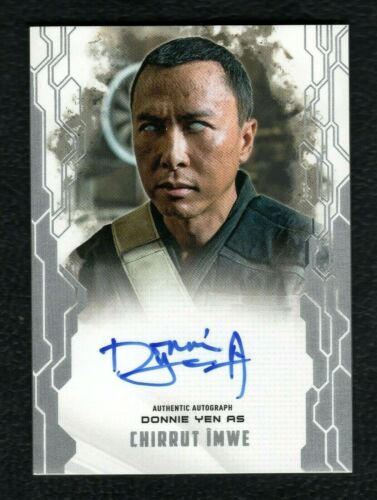 2017 Topps Star Wars Masterwork Autograph Donnie Yen as Chirrut Îmwe - Picture 1 of 3