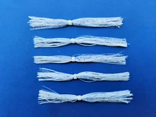5 silicone Skirt WHITE/SHIMMER BLUE #5-9286 Lure Spinnerbait Buzz Tackle