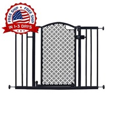 Puerta de seguridad para mascotas y beb s con paso para el hogar moderno NUEVO..