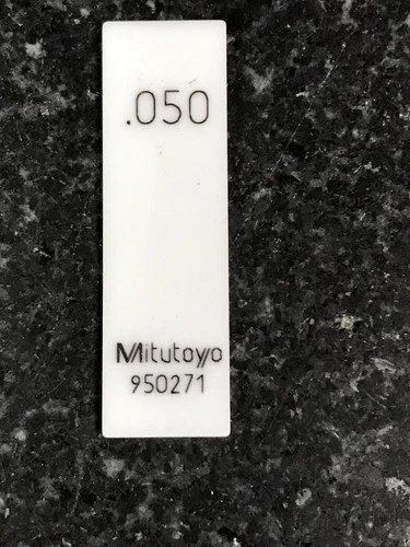MITUTOYO  .0500 CERAMIC GAGE BLOCK CERA GAUGE BLOCK EXCELLENT CONDITION!