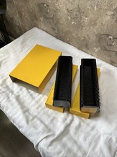 Set of 2 Vtg Kodak Cavalcade Slide Trays w/ Mounts 40 Slide Capacity 1 Top Open