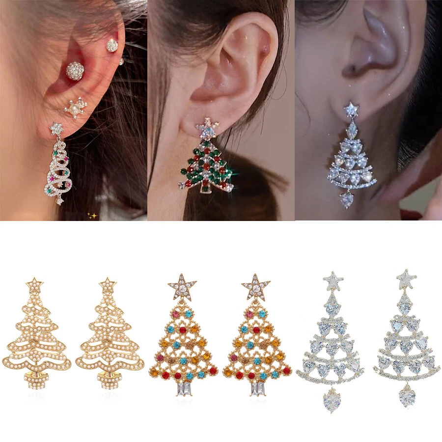 Wholesale on sale christmas earrings
