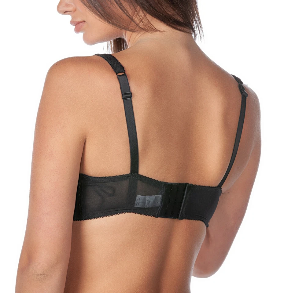 Sujetador con aros sin forro satinado Fleur de Leis para mujer con lencería Alegro 9052B Foto 2 de 4