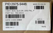 NEW Simplex 2975-9446/ Autocall A2975-9446 3 Bay Box w/GlassDoor &Dress Panel