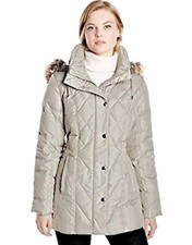 London Fog Womens Down Quilted Jacket; Size S; New