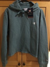 Women s champion pull over sweatshirt with hoodie Brand New. Large