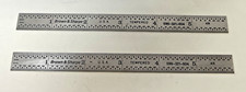2x Brown & Sharpe 6" Tempered 4R Steel Rule 599-321-604 - Made in the USA