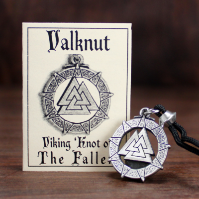 #ad Valknut Necklace Warrior#x27;s Knot Valkyrie Viking Pendant Norse Jewelry $19.99