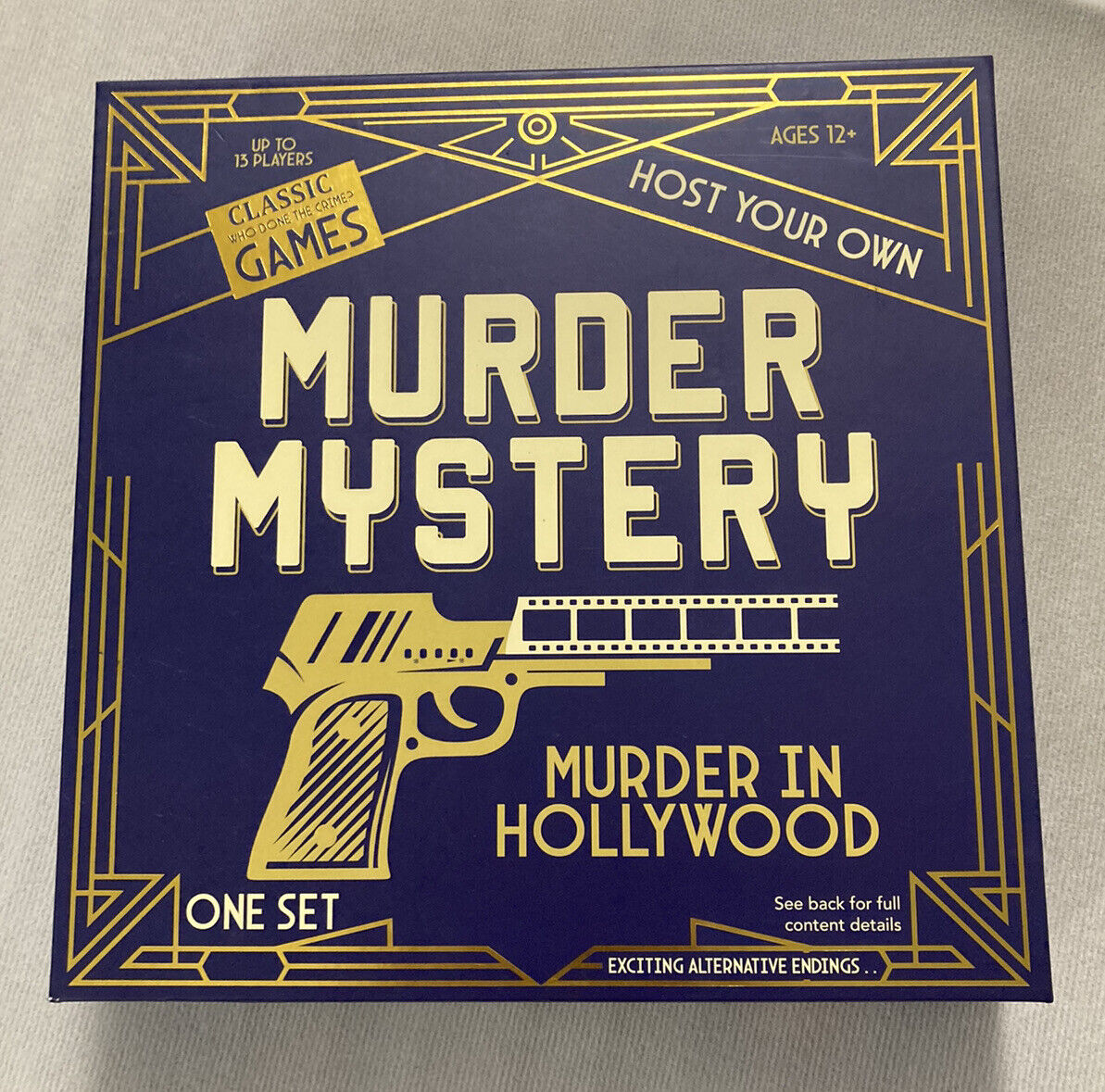 Murder Mystery Murder In Hollywood Party Game Host Your Own Murder Adventure