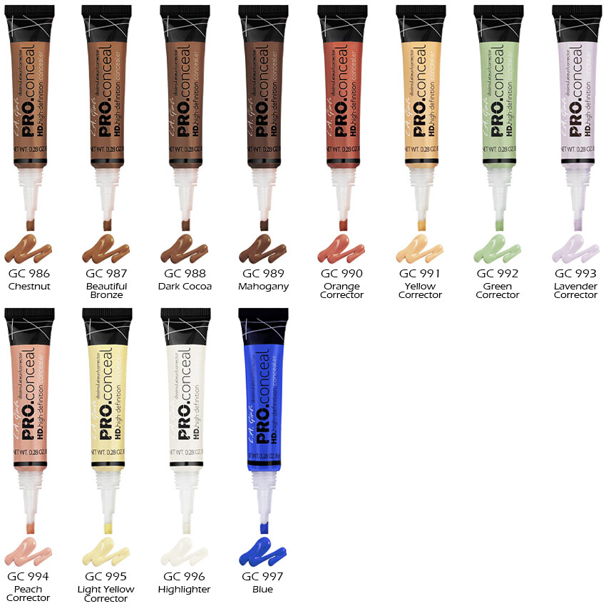 1 LA GIRL HD Pro Conceal , Corrector , Highlighter 