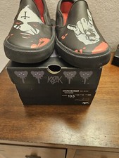 DRAVEN KOZIK CHURCHBURNERS slip-on canvas shoes size 10 With Shirt Exclusive Set