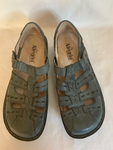 Alegria Pesca Pes Women Green Leather Fisherman Sandal Shoe EUR 39 US 9-9.5 | eBay