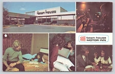ND Fargo, Town House Motor Inn, Multiview Int/Ext View Lounge Chrome Posted 1979