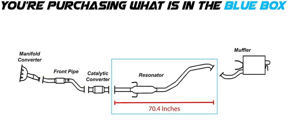 Выхлопная резонаторная труба подходит: Kia 2004-08 Spectra 2006-08 Spectra5 2,0 л - Изображение 2 из 3