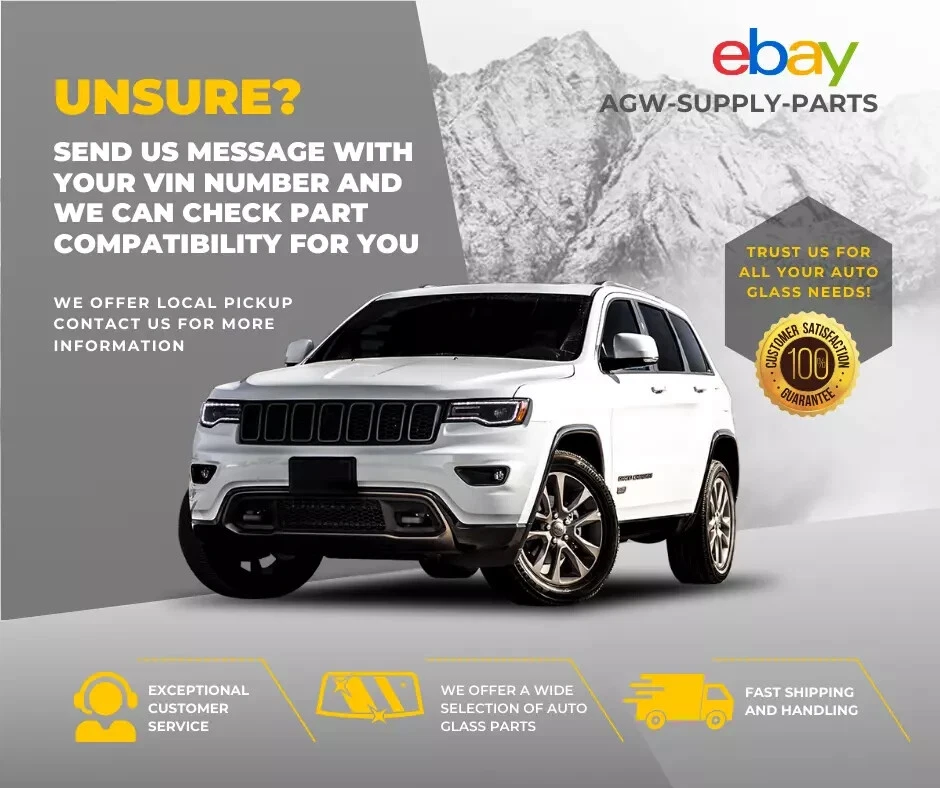 Fit 2010-2015 Toyota Prius Hatchback RH Passenger Side Rear Quarter Window Glass Foto 4 de 4