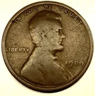 1909 - P Lincoln Wheat Cent Penny Good Condition 1c US Coin 1st Year- 1763