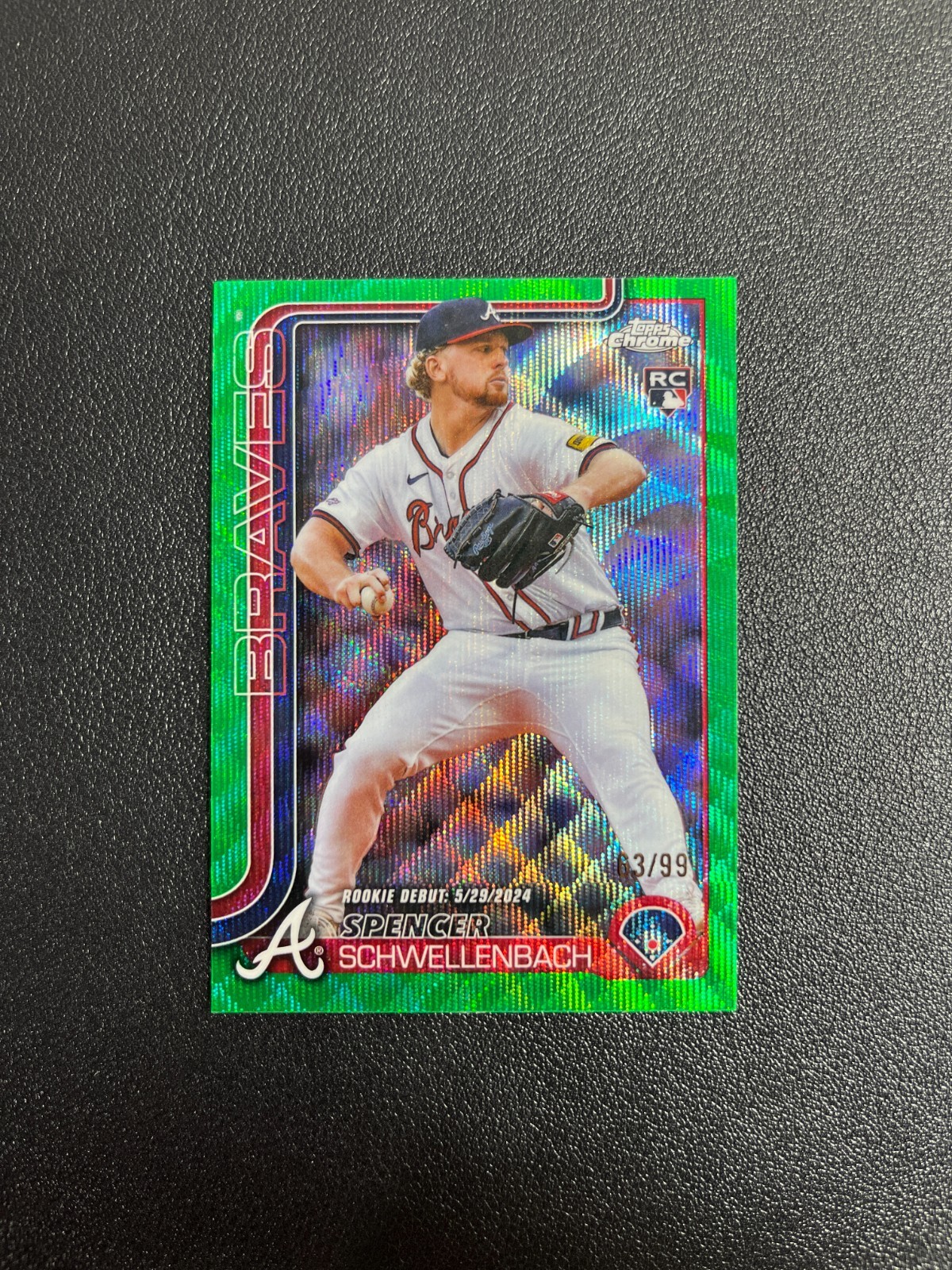 Spencer Schwellenbach 2025 Topps Chrome Update #USC132 Green Wave