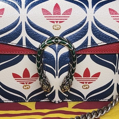 RARE Gucci x Adidas Calfskin Interlocking G Horsebit 1955 Medium