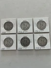 Liberty Walking Half Dollars 1934-1939 Silver 50C Denver SF Philly