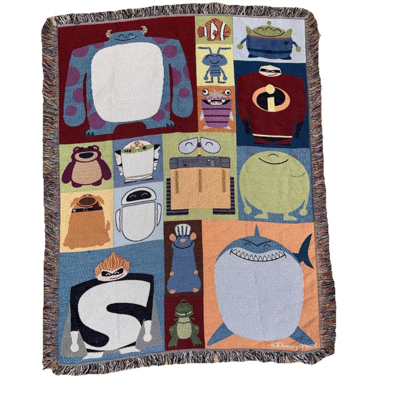 The Northwest Company Disney Tapestry Mural Blanket Monsters Inc/Finding Nemo