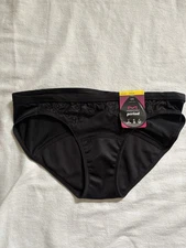 NEW Maidenform Moderate Period BIKINI Panty Black Women’s Size Medium  DMLBKM