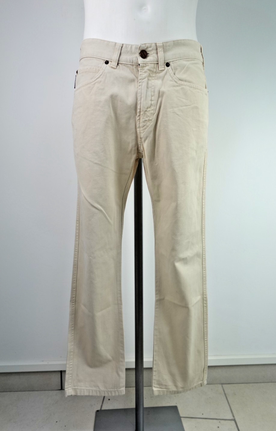 Burberry Men's Trousers Size 32/46 Pant Man Vintage Italy Casual Cotton Slim
