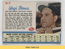 1962 Post Yogi Berra #7 HOF READ 2p6