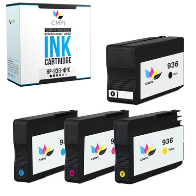 CMYi Black Color Ink Cartridges Lot for HP 936 for OfficeJet Pro