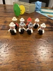 Lot Of 8 Vintage Little People Firemen