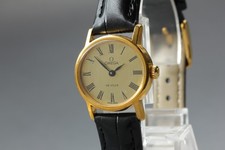 1977 Near MINT OMEGA De Ville 24mm 511.0508 Manual Gold Roman Women's Vintage