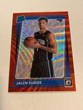 2021-22 Donruss Optic Jalen Suggs #178 Asia Red Wave Rated Rookie Magic SP MS1