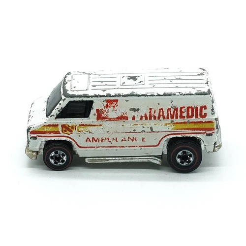 1974 Hot Wheels Redline Paramedic Ambulance White Super Van HTF RARE original