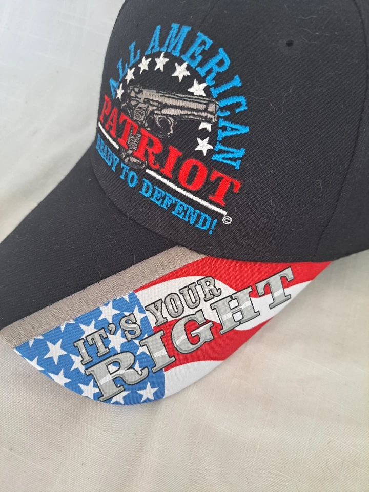 BALLCAP "ALL AMERICAN PATRIOT" Ready To Defend, It's Your Right Foto 2 de 4