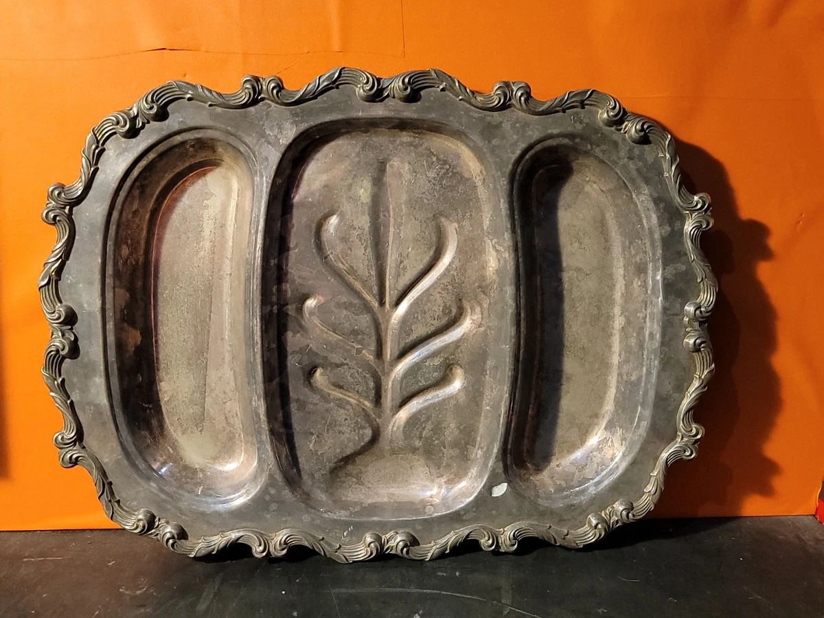 Wallace Chippendale Antique US Silver-Plated Platters & Trays for