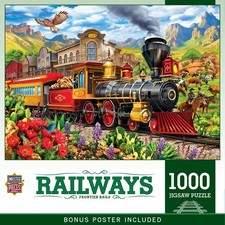 MasterPieces - Train Railways - Frontier Rails 1000 Piece Jigsaw Puzzle