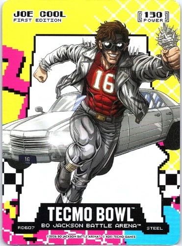 Bo Jackson Battle Arena Tecmo Bowl Joe Cool Steel 80\'s Rad SSP Joe Montana