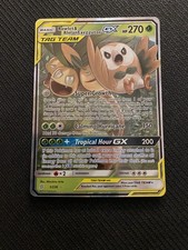 Rowlet & Alolan Exeggutor GX 1/236 Sun and Moon Unified Minds Tag Team LP