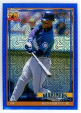 2026 Topps Series 1 1991 Silver Pack Blue Ken Griffey Jr. 79/150 Mariners