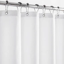 Waterproof Fabric Shower Curtain Liner with 3 Large Magnets,72 x 70 inches Hotel