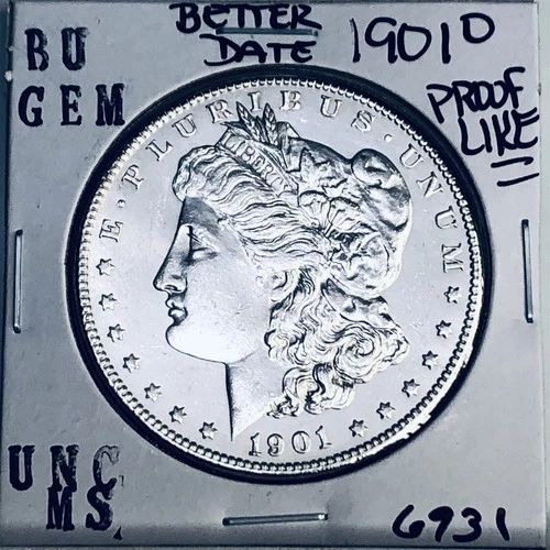 1901 O BU GEM MORGAN SILVER DOLLAR UNC MS+++ U.S. MINT RARE COIN 6931