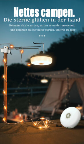Tragbare USB Camping Lichterkette Aufrollbar LED lichterkette wasserdicht DE - Bild 11 von 15