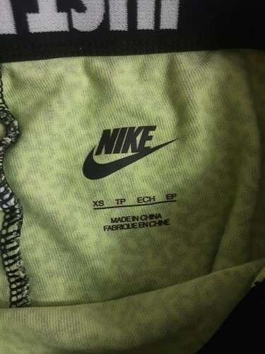 DIVERTIDO Nike Just Do It negro + verde? o amarillo? Leggings estampados - mujer xs - Imagen 7 de 12