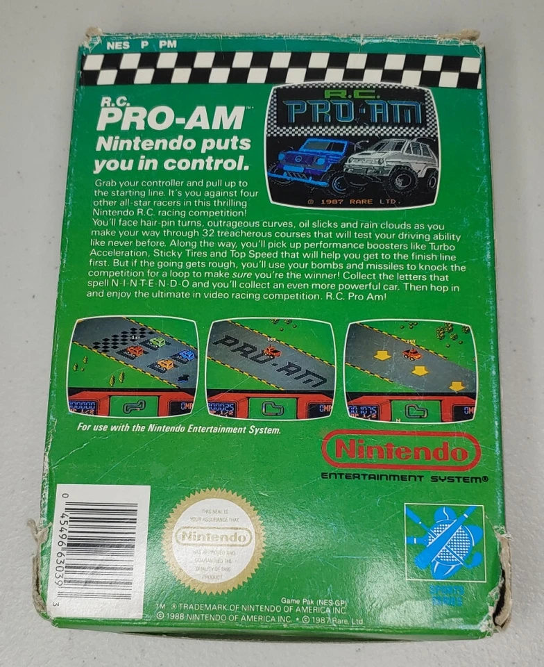 R.C. Pro-AM Nintendo NES Complete in Box CIB - Image 2 of 4