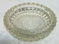 Vintage 1960’s Indiana Glass Diamond Point 7-1/2” Cigar Ashtray